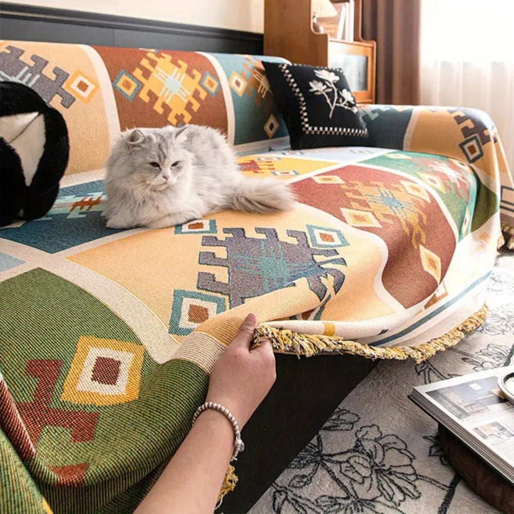 Mira Sofa Cover - Zachte Microvezelmix, Antislip Design 3