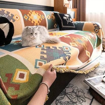 Mira Sofa Cover - Zachte Microvezelmix, Antislip Design 3