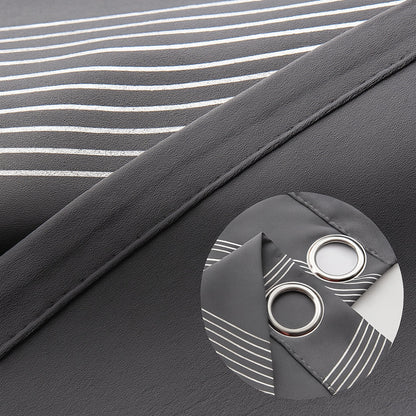 Mira Verduisterend Gordijn - Microvezel, Modern Golfpatroon 8