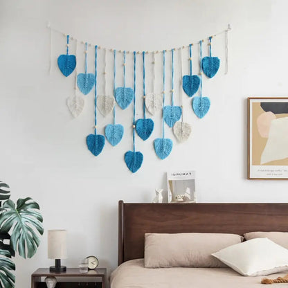 Mira Wanddecoratie - Handgemaakt Macrame, Bladthema voor Woonkamer en Slaapkamer 3