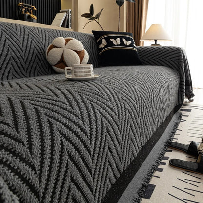 Mirella Bankhoes - Zachte Microvezel, Moderne Chevron 3