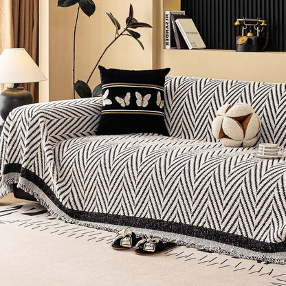 Mirella Bankhoes - Zachte Microvezel, Moderne Chevron 5