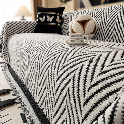 Mirella Bankhoes - Zachte Microvezel, Moderne Chevron 6