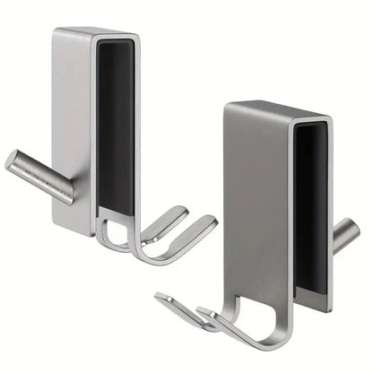 GlassHookSteel™ – RVS Douchedeur Haken – Frameless Glas Handdoekhaken Set