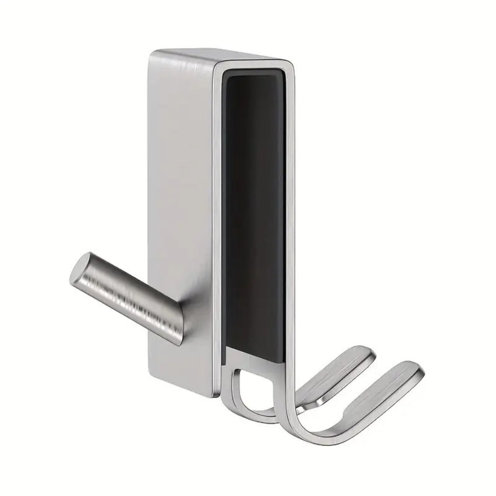 GlassHookSteel™ – RVS Douchedeur Haken – Frameless Glas Handdoekhaken Set