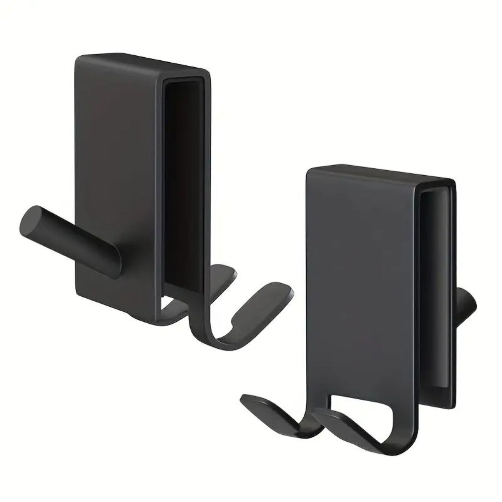 GlassHookSteel™ – RVS Douchedeur Haken – Frameless Glas Handdoekhaken Set