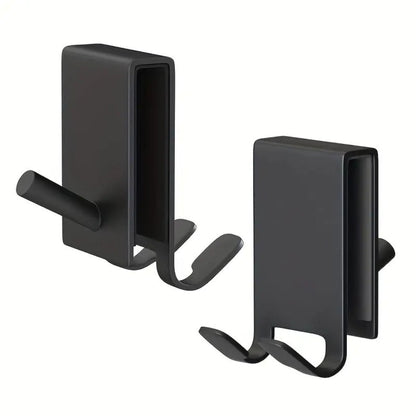 GlassHookSteel™ – RVS Douchedeur Haken – Frameless Glas Handdoekhaken Set