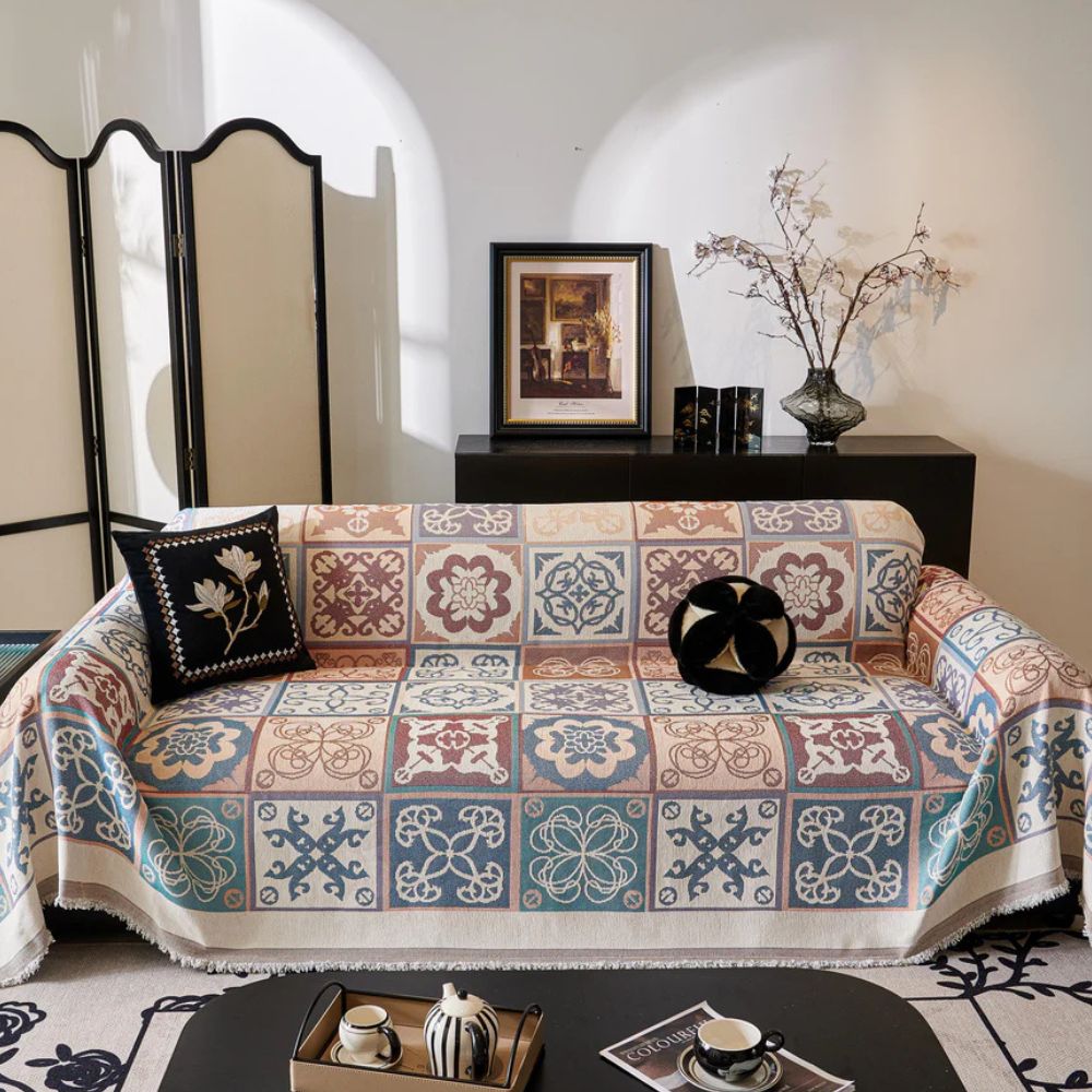 Mosaic Bankhoes - Premium Chenille, Tijdloos Comfort 0