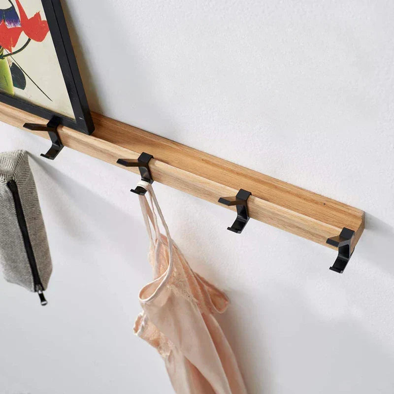WallHook™ – Scandinavische Wandkapstok – Houten Wandgarderobe met Haken
