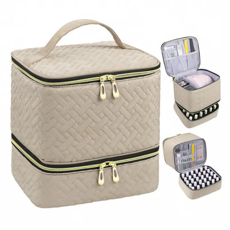 NailGuardPro Organizer - Dubbellaagse Bescherming voor Nagelgereedschap 1