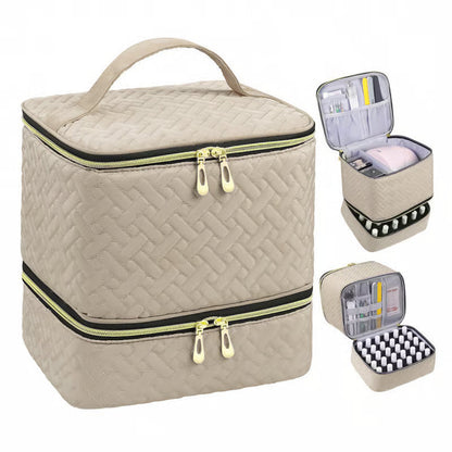 NailGuardPro Organizer - Dubbellaagse Bescherming voor Nagelgereedschap 1