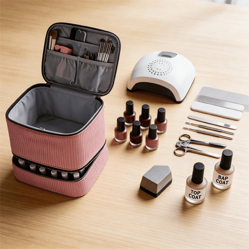 NailGuardPro Organizer - Dubbellaagse Bescherming voor Nagelgereedschap 5