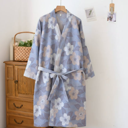 Natura Kimono Badjas Dames - Biologisch Katoen, Ademend Ontwerp 0