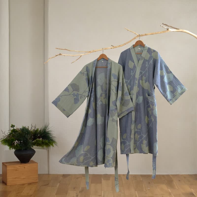 Natura Kimono Badjas Dames - Biologisch Katoen, Ademend Ontwerp 3