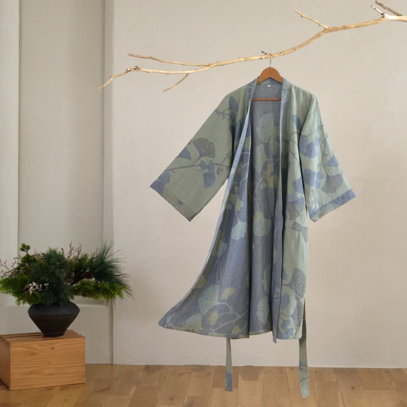 Natura Kimono Badjas Dames - Biologisch Katoen, Ademend Ontwerp 4