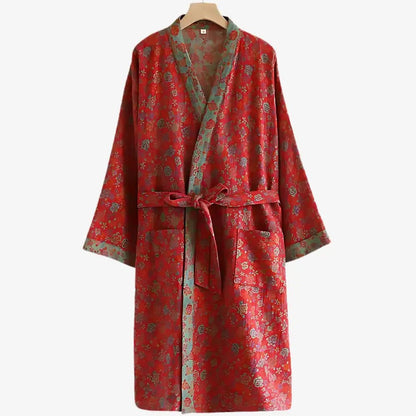 Natura Kimono Badjas Dames - Biologisch Katoen, Ademend Ontwerp 6