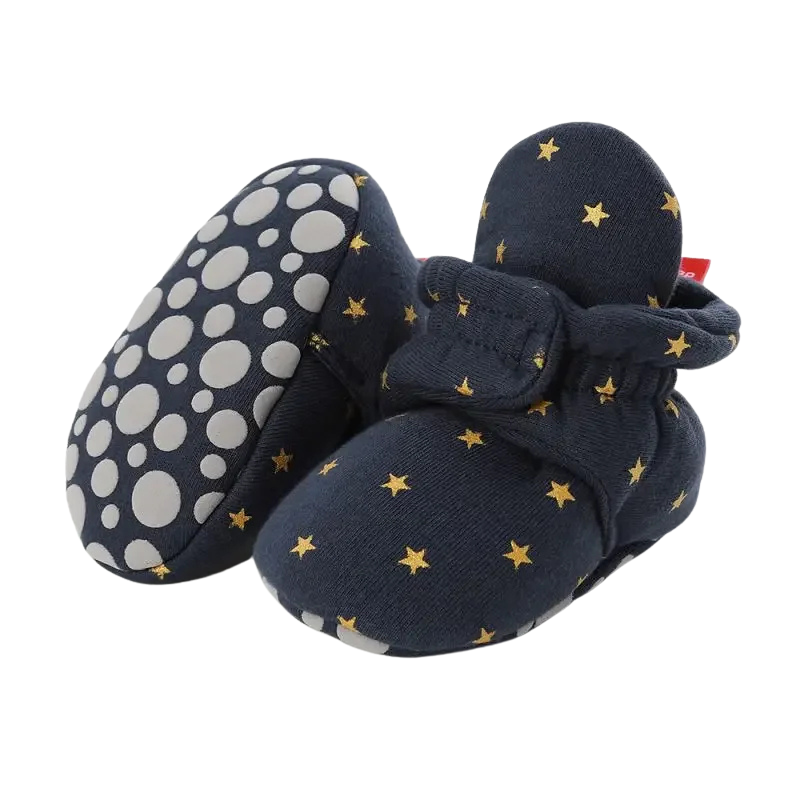 StarBliss™ – Zachte Katoenen Babyslofjes – Warmte & Veiligheid voor Kleine Sterren