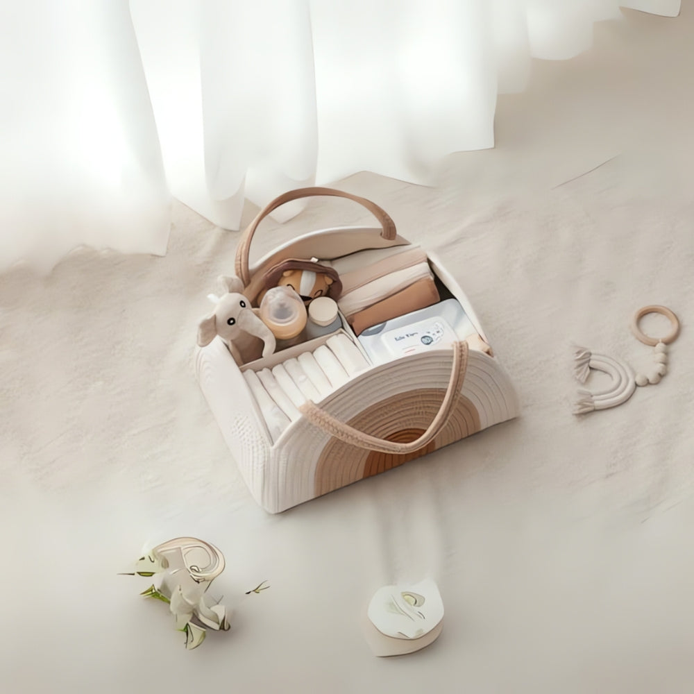 Nerio Baby Organizer - Duurzaam Polyester, Neutrale Tint 3