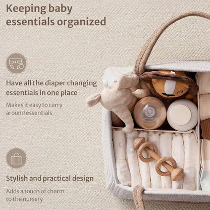 Nerio Baby Organizer - Duurzaam Polyester, Neutrale Tint 4