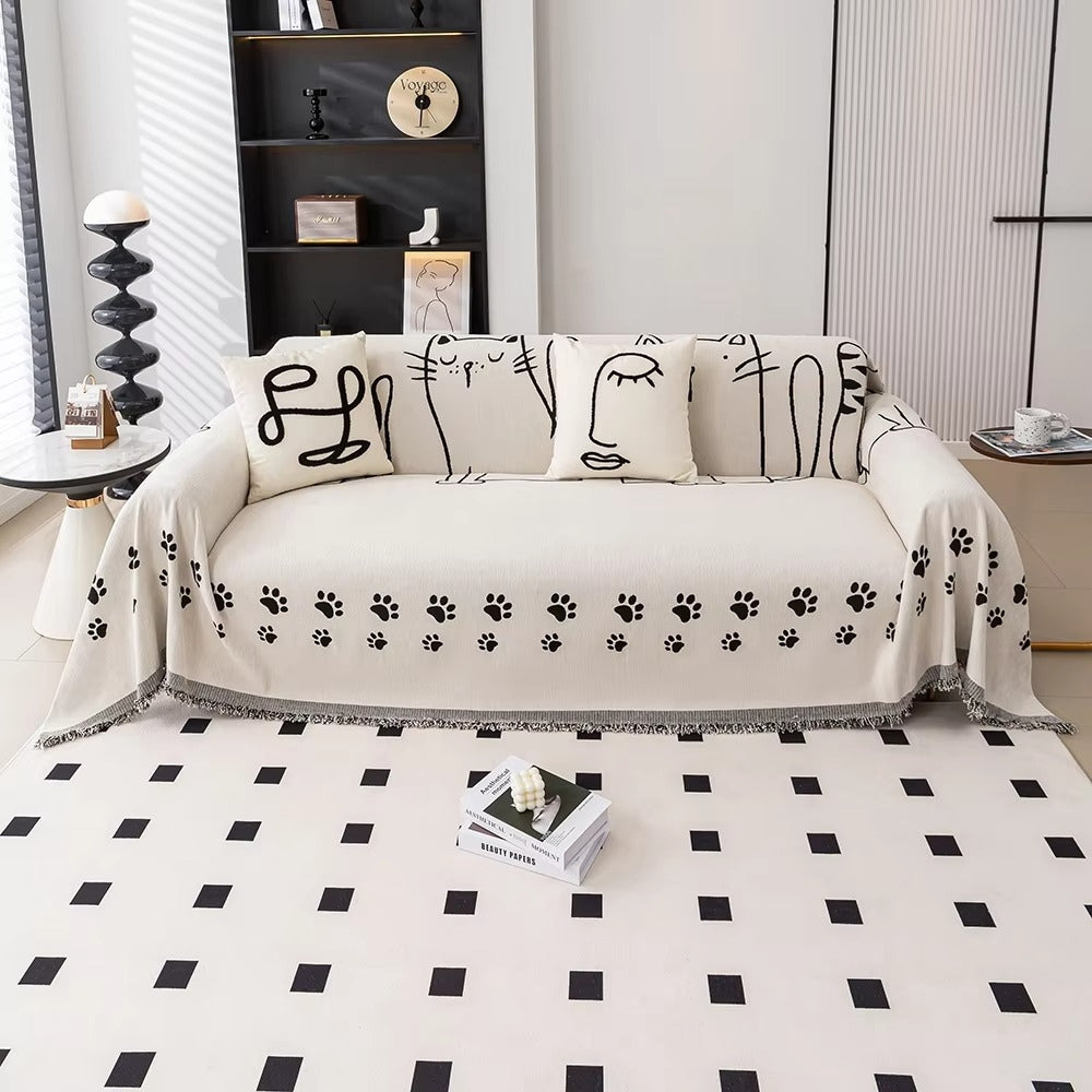 Nora Bankhoes - Chenille, Kattenpootdesign, Scandinavische Stijl 0