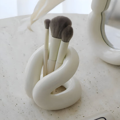Nora Ceramic Holder - Modern Design with Rope Knot 5