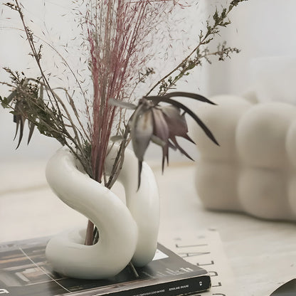 Nora Ceramic Holder - Modern Design with Rope Knot 7