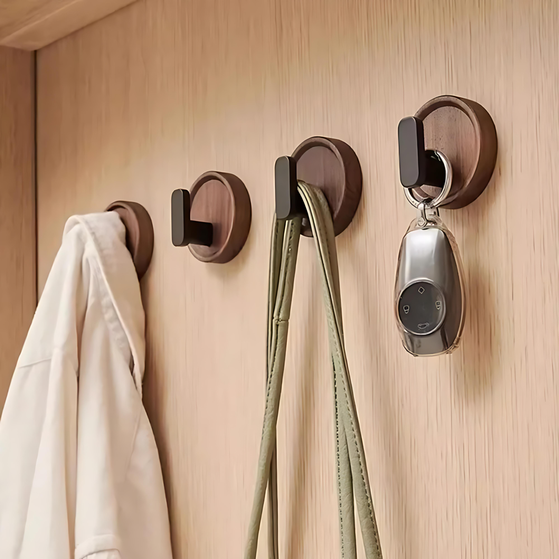 Nora Muurhaak - Massief Walnoothout, Scandinavisch Minimalistisch Design 7