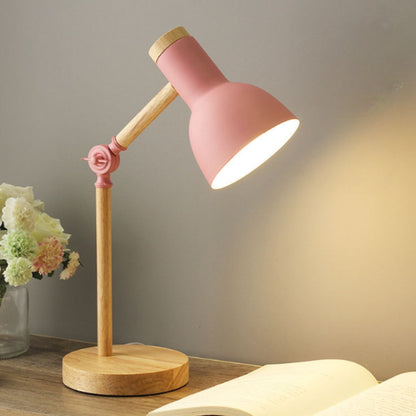 Nora Tafellamp Zwart - Scandinavisch Design, Natuurlijk Hout en IJzer 2