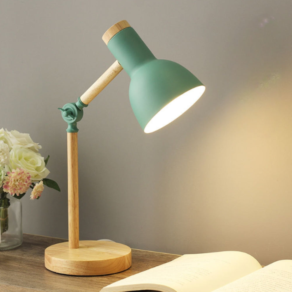 Nora Tafellamp Zwart - Scandinavisch Design, Natuurlijk Hout en IJzer 3