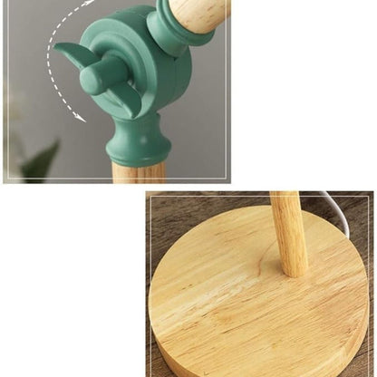 Nora Tafellamp Zwart - Scandinavisch Design, Natuurlijk Hout en IJzer 6