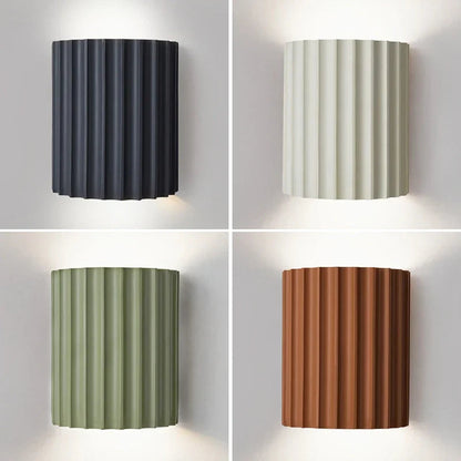 Nora Wandlamp Zwart - Hars, Scandinavisch Design, Sfeervolle Muurlamp 1