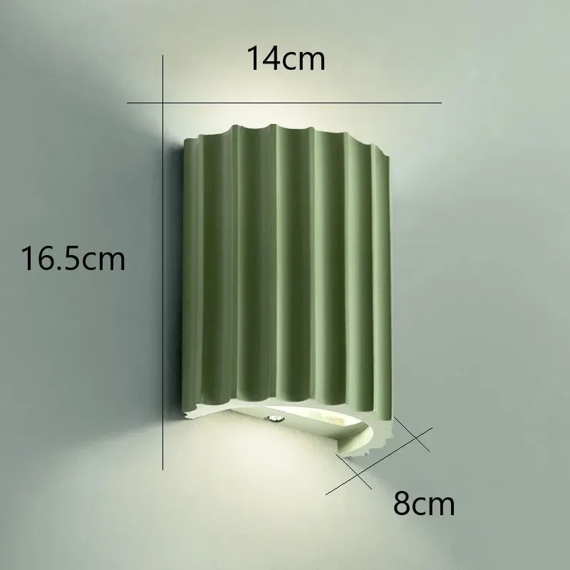 Nora Wandlamp Zwart - Hars, Scandinavisch Design, Sfeervolle Muurlamp 5