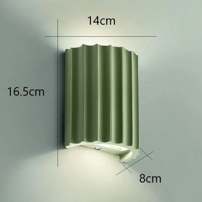 Nora Wandlamp Zwart - Hars, Scandinavisch Design, Sfeervolle Muurlamp 5