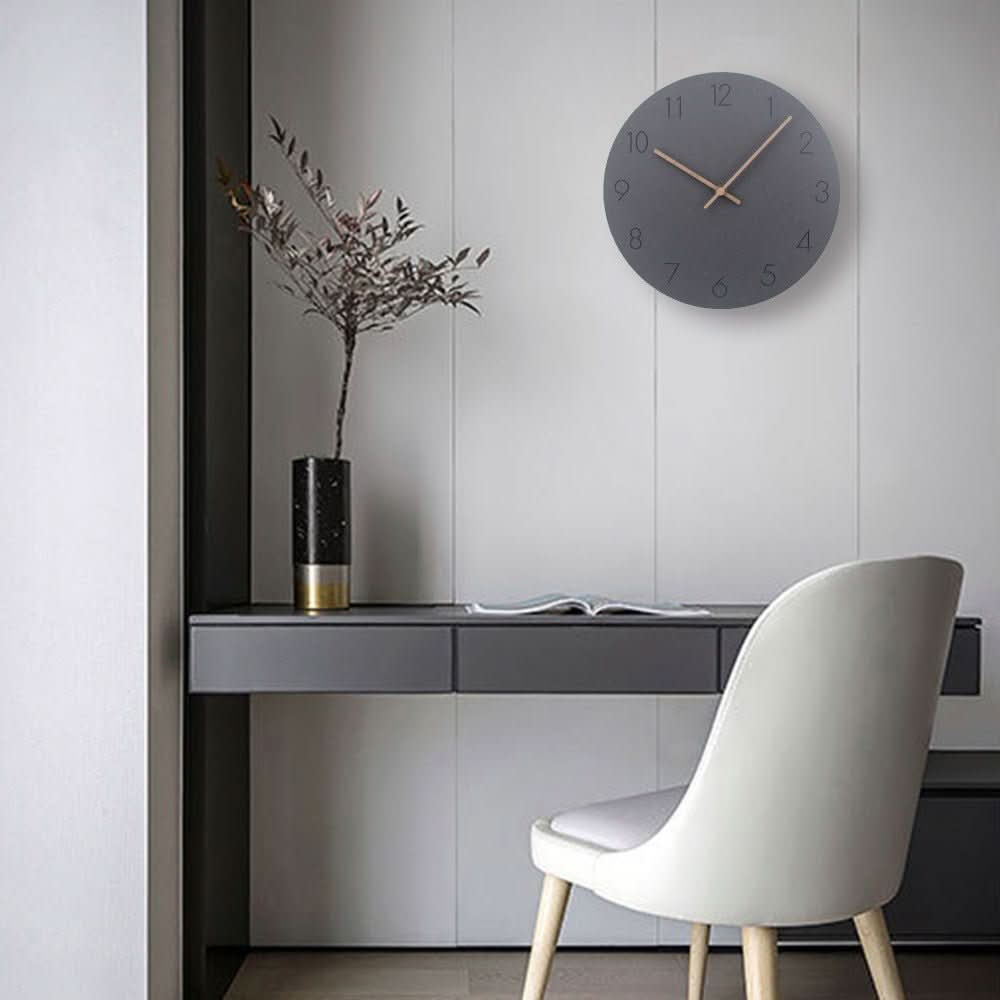Nordilo Wandklok - Natuurlijk Hout, Minimalistisch Design 1