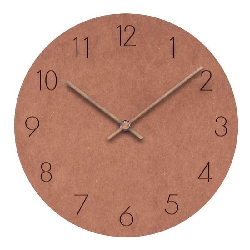 Nordilo Wandklok - Natuurlijk Hout, Minimalistisch Design 9