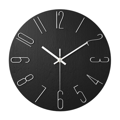NordTime™ – Minimalistische Quartz Wandklok – Moderne Woonkamer Tijdweergave