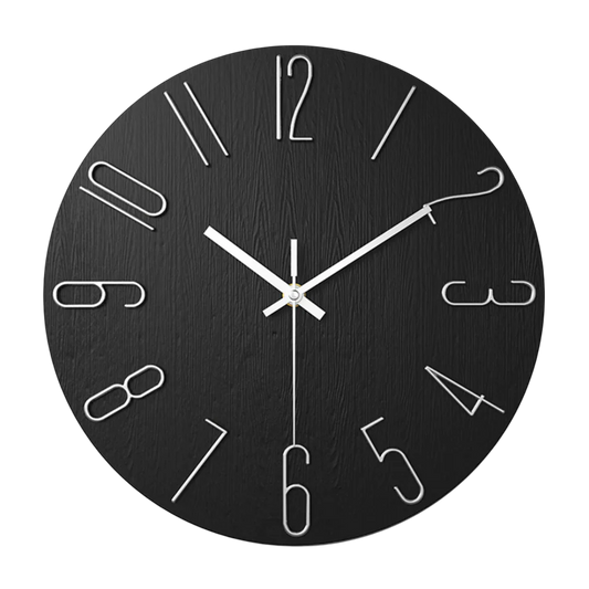 NordTime™ – Minimalistische Quartz Wandklok – Moderne Woonkamer Tijdweergave