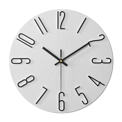 NordTime™ – Minimalistische Quartz Wandklok – Moderne Woonkamer Tijdweergave