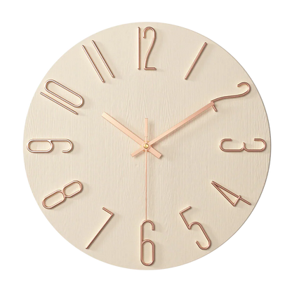 NordTime™ – Minimalistische Quartz Wandklok – Moderne Woonkamer Tijdweergave