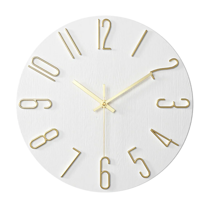 NordTime™ – Minimalistische Quartz Wandklok – Moderne Woonkamer Tijdweergave