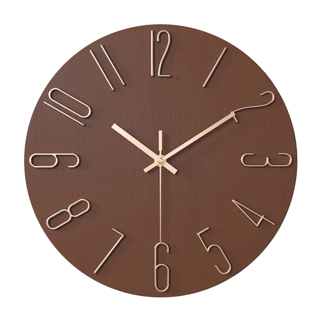 NordTime™ – Minimalistische Quartz Wandklok – Moderne Woonkamer Tijdweergave