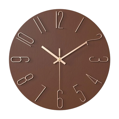 NordTime™ – Minimalistische Quartz Wandklok – Moderne Woonkamer Tijdweergave