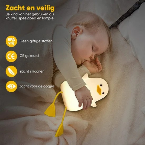 DroomGloed™ – Zacht Dimbaar Nachtlampje – Knuffelbaar Sfeerlampje Kinderen
