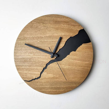 Nuvoro Wandklok - Hoogwaardig Hout, Minimalistisch Design 30x30 cm 4