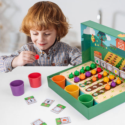 FarmCount™ – Tel- en kleurspel – Montessori speelgoed
