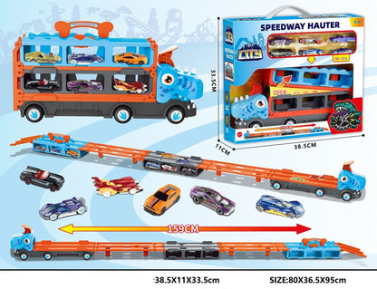 TurboTrek Dino™ – Speelgoedtruck met racebaan - Speelgoed dino