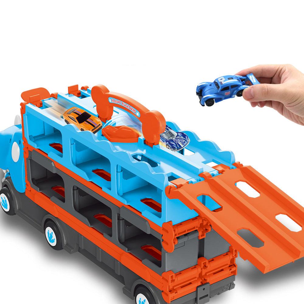 TurboTrek Dino™ – Speelgoedtruck met racebaan - Speelgoed dino