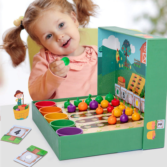 FarmCount™ – Tel- en kleurspel – Montessori speelgoed