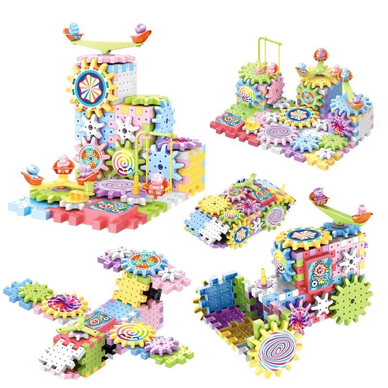 Spin&Build™ - Roterende Montessori Bouwset - Creatief bouw speelgoed