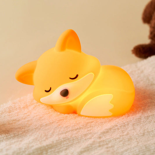 VosjeRust™ – Knuffel Vos Nachtlamp – Zachte LED Sfeerverlichting